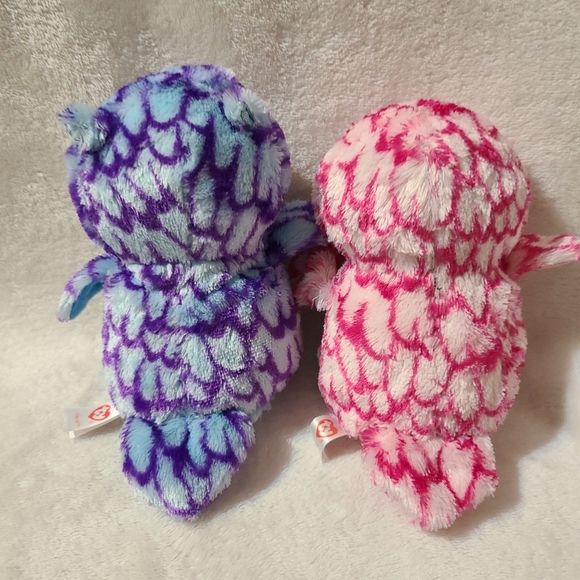 “Pinky the Barn Owl" and “Oscar the Barn Owl” Beanie Boo Plushes 6" - Picture 4 of 7